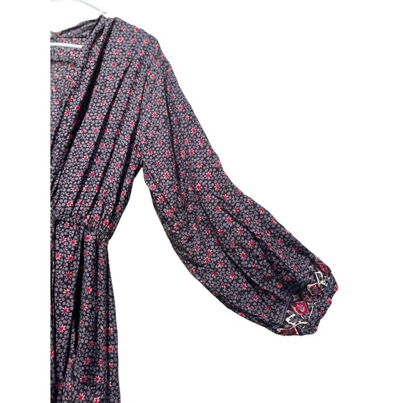 Natalie Martin Anthropologie Nico Wrap Maxi Dress Womens Medium Floral Draped - Picture 10 of 16